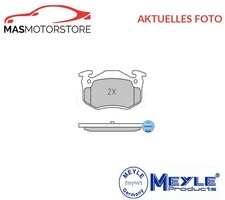 SATZ BREMSBELÄGE BREMSKLÖTZE HINTEN MEYLE 025 209 7311 A FÜR PEUGEOT 306,206