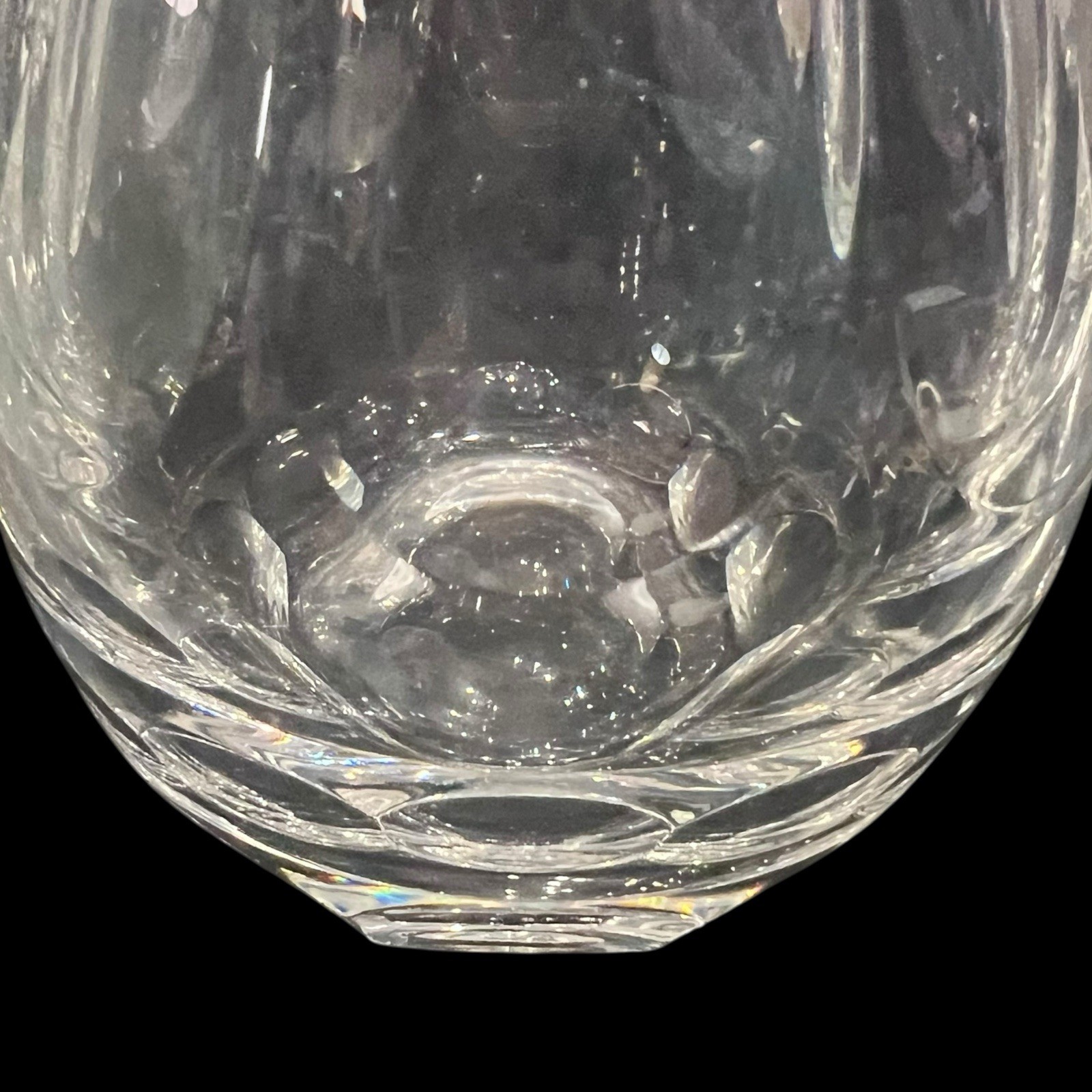 Vintage Heavy Hand Cut Crystal Glass Decanter W/Stopper Liquor 13”