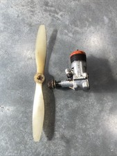 Vintage McCoy .35 Red Head Model Airplane Engine w/ Propeller - Frozen / Parts