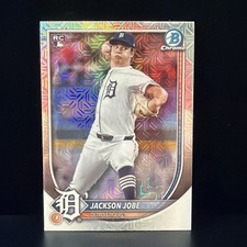 2025 Bowman Chrome Jackson Jobe Rookie #50 Chrome Mojo Refractor (RC) Tigers 
