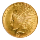 1911 $10 Indian Head PCGS AU-58 CAC