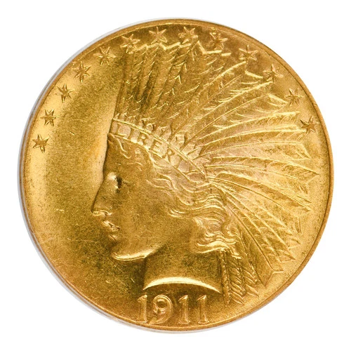 1911 $10 Indian Head PCGS AU-58 CAC