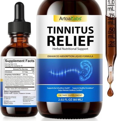 Tinnitus Relief Supplements, Tinnitus Relief Drops, Multiple Nutrients Support