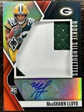 Marshawn Lloyd 2024 Phoenix Rookie Silhouettes Jersey Patch Auto! 77/99