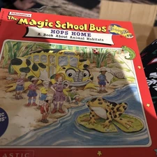 Vintage 1995 The Magic School Bus Hops Home Illustrated Storybook Picture Book