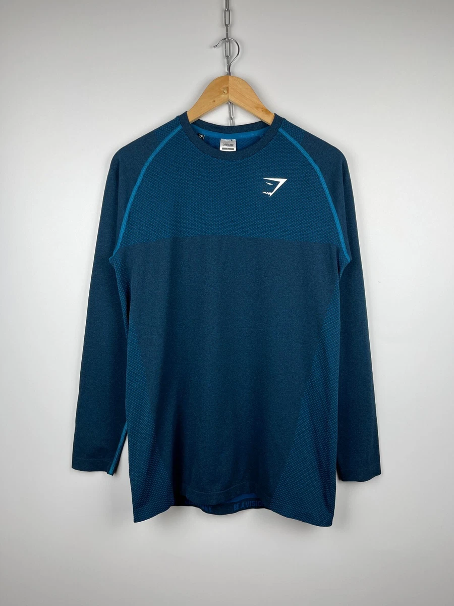 Gymshark Vital Seamless Long Sleeve Men's T-shirt Size L Gym Fitness  Running