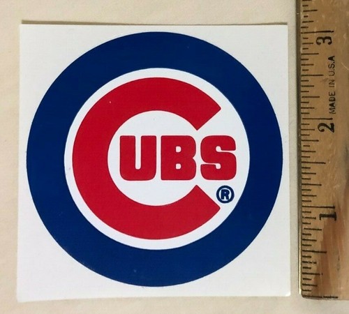 Chicago Cubs Vintage 3" Sticker - MLB Baseball Circle Team Logo - Picture 3 of 3