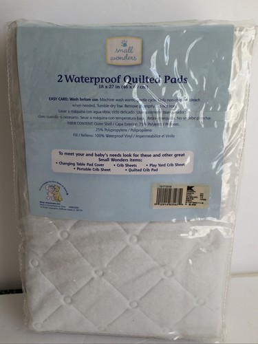 "Almohadillas acolchadas impermeables Small Wonders 2 vinilo poliéster blanco 18"" x 27" - Imagen 3 de 5