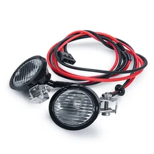 1Pair Round Headlights Light For Axial TRX4/6 Redcat RR10 MST 1/10 1/8 RC Car aa