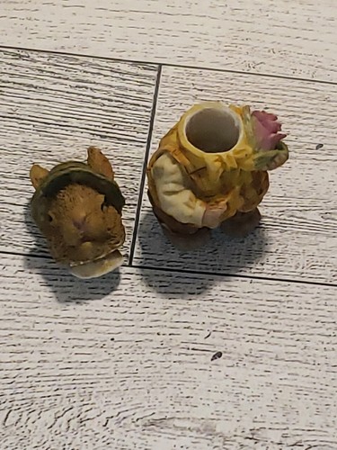 Vtg Popular Import Resin Miniature Bunny Tea Set - 第 14/22 張圖片