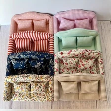 Dollhouse miniatures Living Sitting Room Furniture Loveseat Couch Scale 1:12