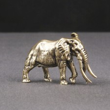 New Solid Brass Mammoth Statue Animal Ornament Toys Home Office Decoration/