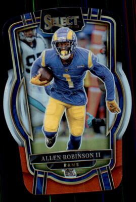 2022 Panini Select #244 Allen Robinson II Black and Red Prizm Die