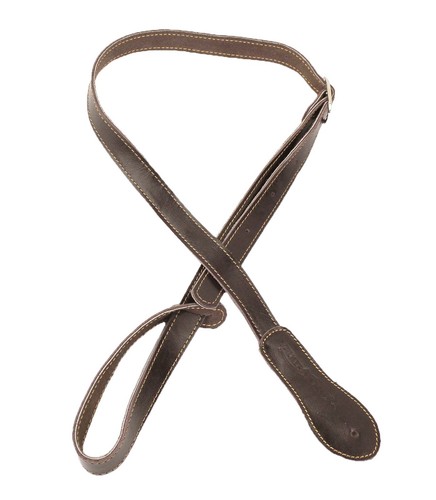 Walker & Williams M-78 Soft Dark Brown Leather Mandolin Bouzouki or Uke Strap - Picture 4 of 9