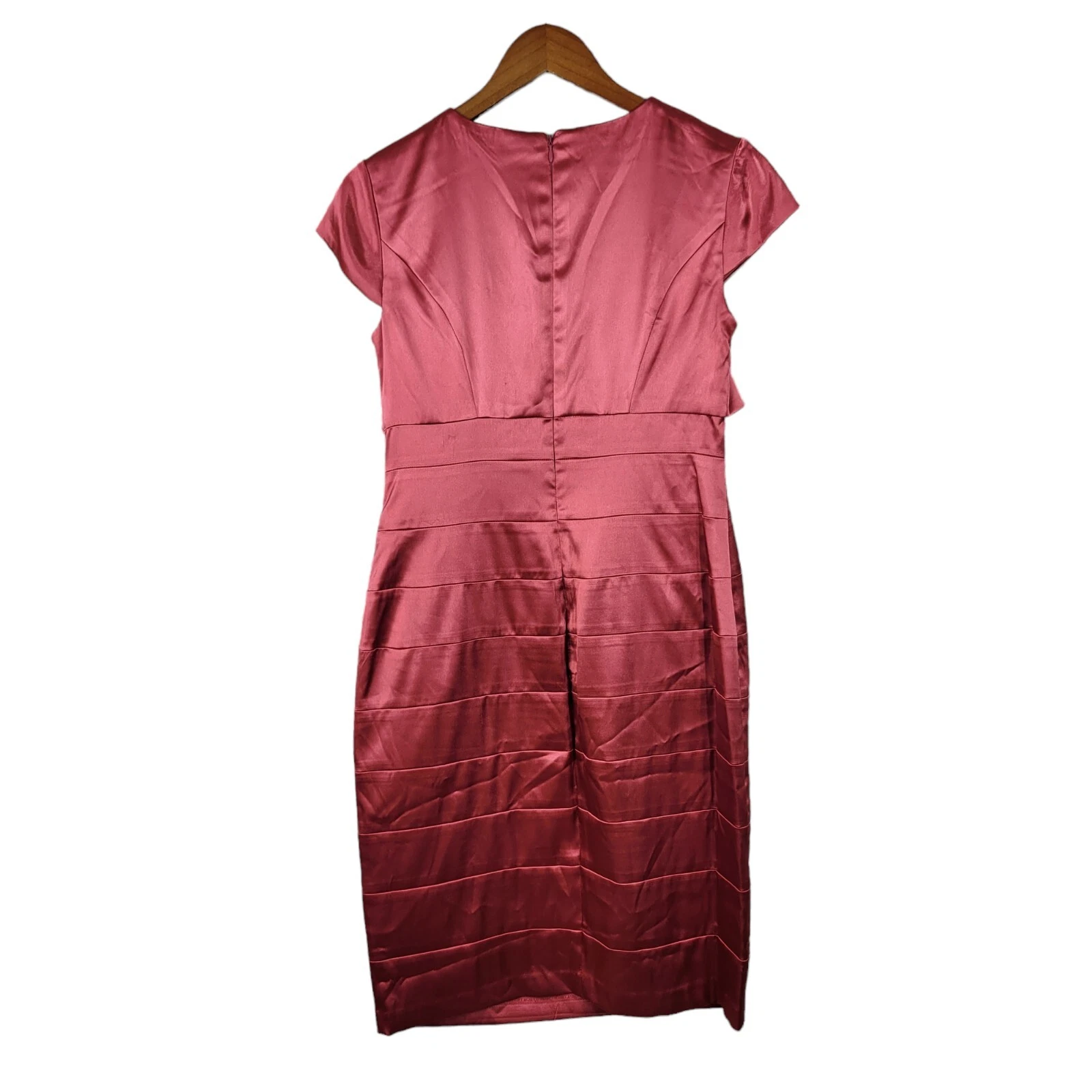 PALM ANGELS Abito da sera London Times taglia 8 mamma sposa sposo lunghezza ginocchio giacca rosa