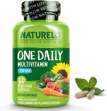 NATURELO One Daily Multivitamin for Men - with Vitamins & Minerals + Organic Who