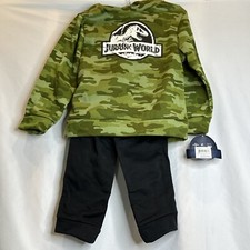 Jurassic Park World Sweatsuit 5/6 SM Kids Hoody 2PC Dinosaur Sweatshirt Pants