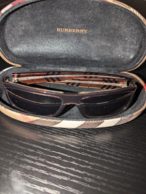 Burberry By Safilo Sunglasses Plaid Gold Detail Safilo 8401/S