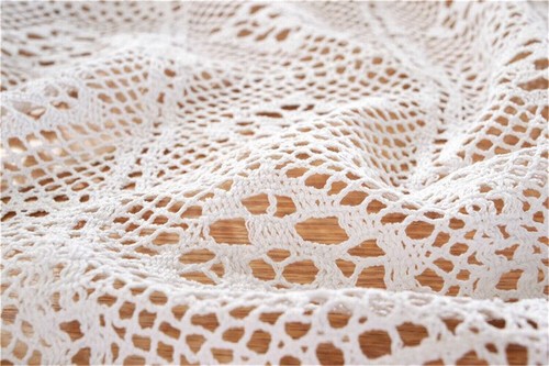 White Vintage Cotton Crochet Lace Tablecloth Dining Table Cover Wedding Decor - Picture 8 of 34
