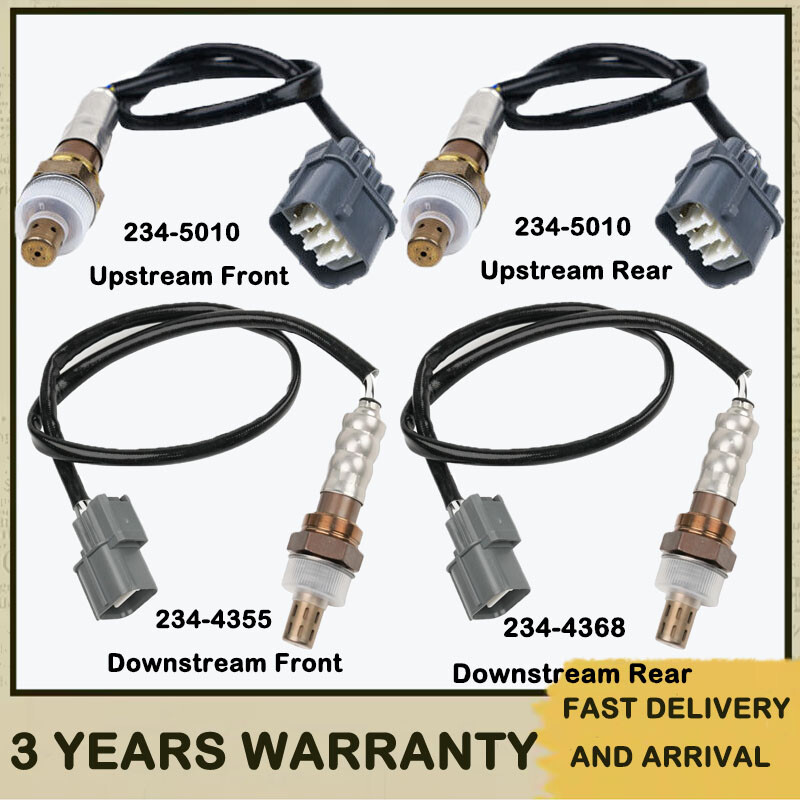 4PCS Upstream & Downstream Oxygen Sensor For 2003 2004-2007 Honda Accord 3.0L V6