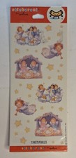 Vtg Hallmark Stickeroni Nativity Xmas Stickers Nip 2 Sheets