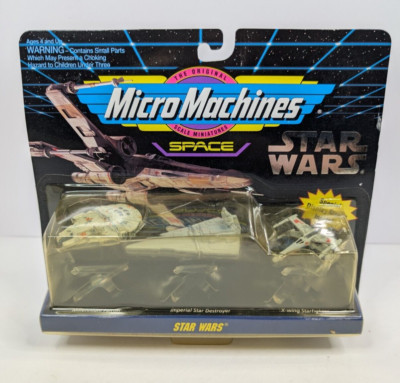 SET BESTEHEND AUS 3 STAR WARS MICRO MACHINES 1 2 3 New Hope Empire Strikes Back Return Jedi