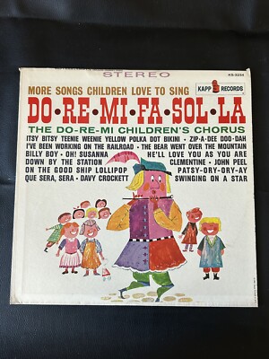 Do Re Mi Fa Sol La Children Chorus Music Vinyl Record Kapp Records Mono 1961