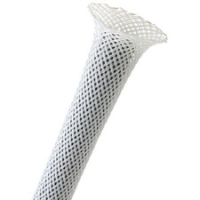 Funda expandible Techflex 1/4" 25 pies blanca