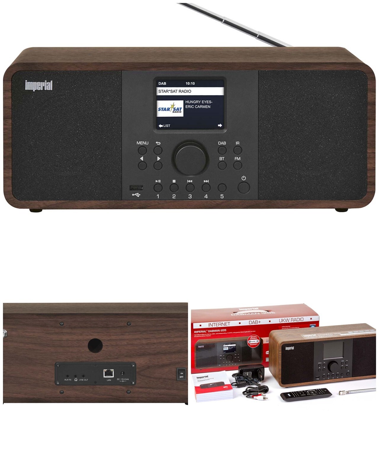 Radio INTERNET DAB+ FM WIFI DABMAN i205 récepteur numérique stéréo sans fil