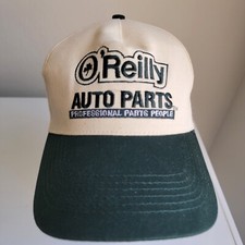 O'Reilly Auto Parts Hat Cap Snapback Green Beige Tan Logo Employee Professional