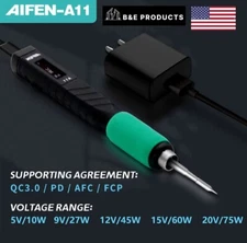 AIFEN–A11 USB Soldering Iron Portable C210 Handle With Holder And Tips