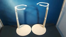Doll Stands set of 2 white Metal for dolls 14-22 inch and Bears Kaiser 2601  