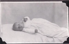 OLD RPPC BABY BOYS FASHION JAMES ADAMS WOODLEIGH DEVON ENGLAND PHOTO POSTCARD