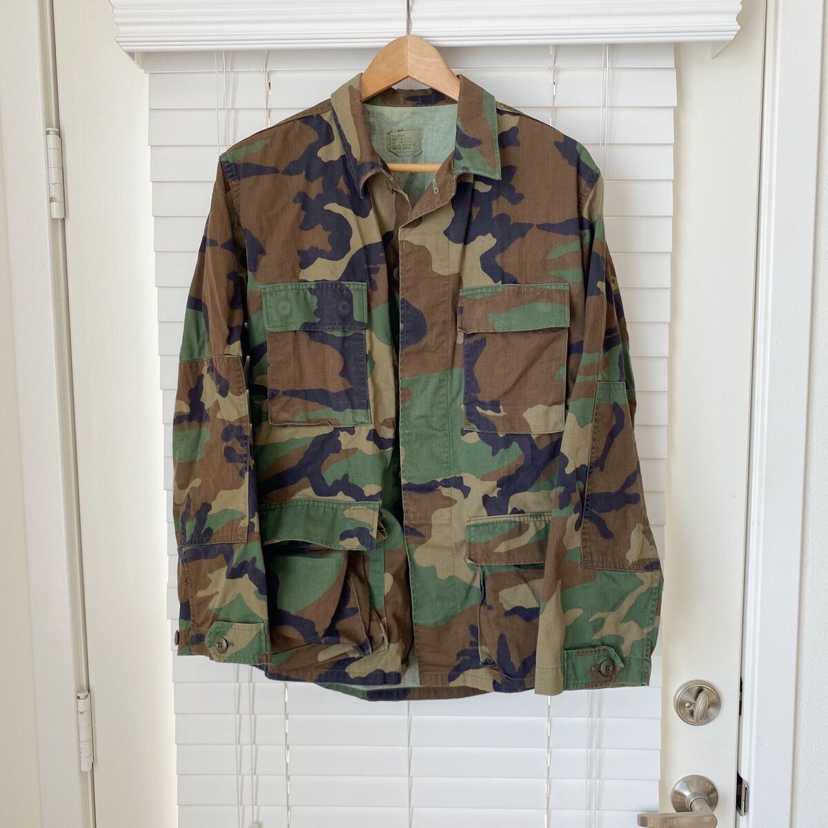 Vintage US Army 70s VTG Military Woodland Camo Camouflage Vintage US Army 70s VTG Military Woodland Camo Camouflage