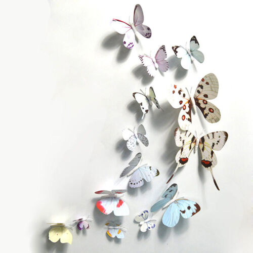 3D Butterfly Wall Stickers PVC Children Room Decal Home Decoration Decor Window - Picture 25 of 26