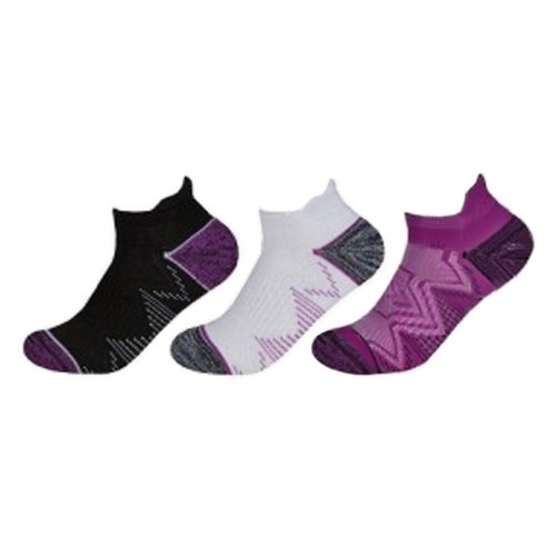 Womens Trainer Socks 48 Heel Toe Cushioned Ladies Sports Gym Yoga