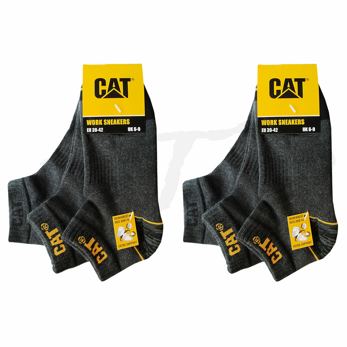 6 Paar CAT WORK SNEAKER SOCKEN ArbeitsSneaker Arbeitssocken Füßlinge