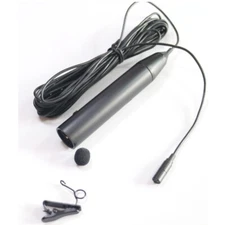 New XLR 48V Phantom Power 3Pin Lavalier Microphone 5m Wire Lapel Microfone MiCWL