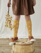 MATILDA JANE Just Imagine Dana Girls Knee-High Pompom Socks Size S Small NIB