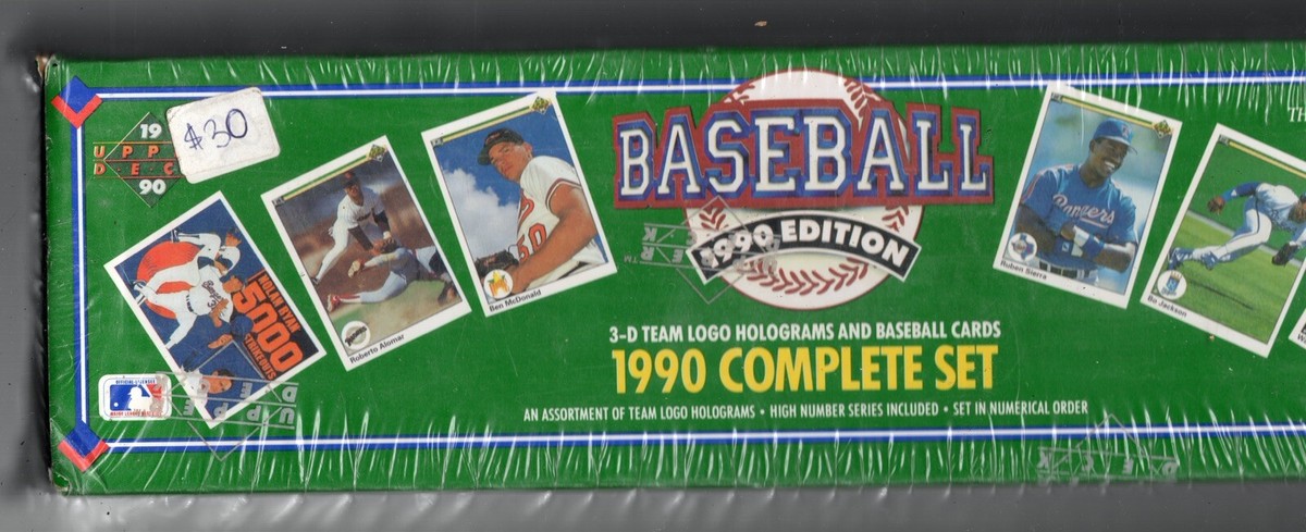 1990 Upper Deck Baseball Complete Set - 792 New Cards, Factory