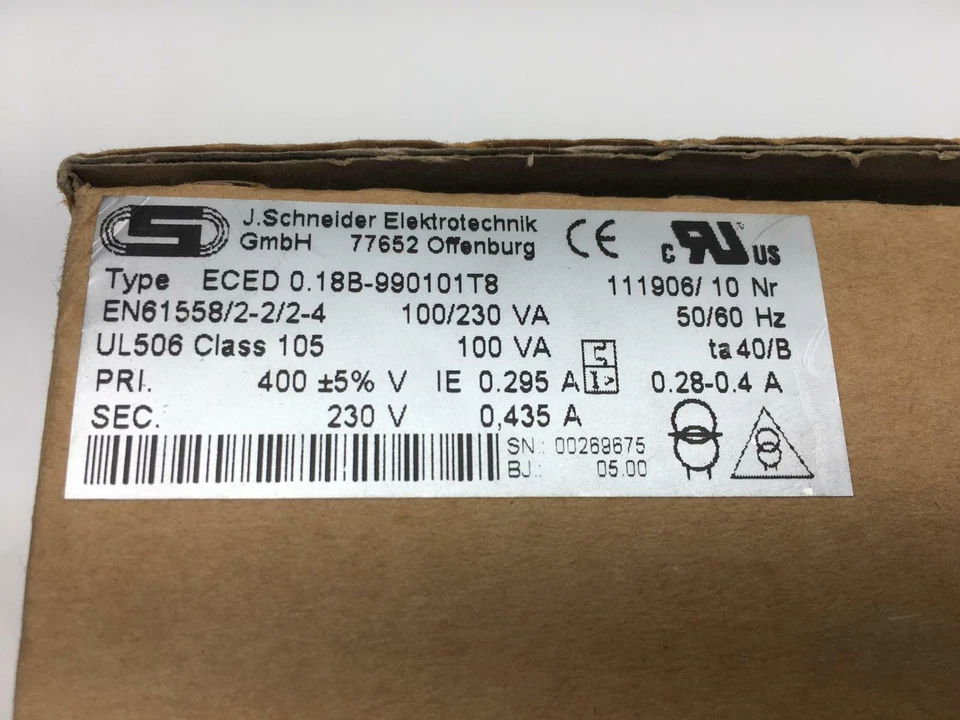 Schneider Electro Technology Transformer ECED 0.18B-990101T8 0,28 -0.4A - Image 2 of 4