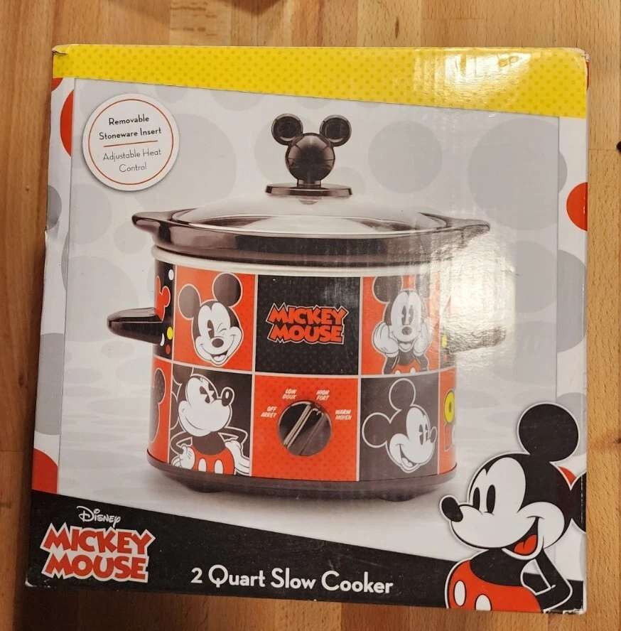 DISNEY MICKEY MOUSE Mini Crock Pot Quart Slow Cooker