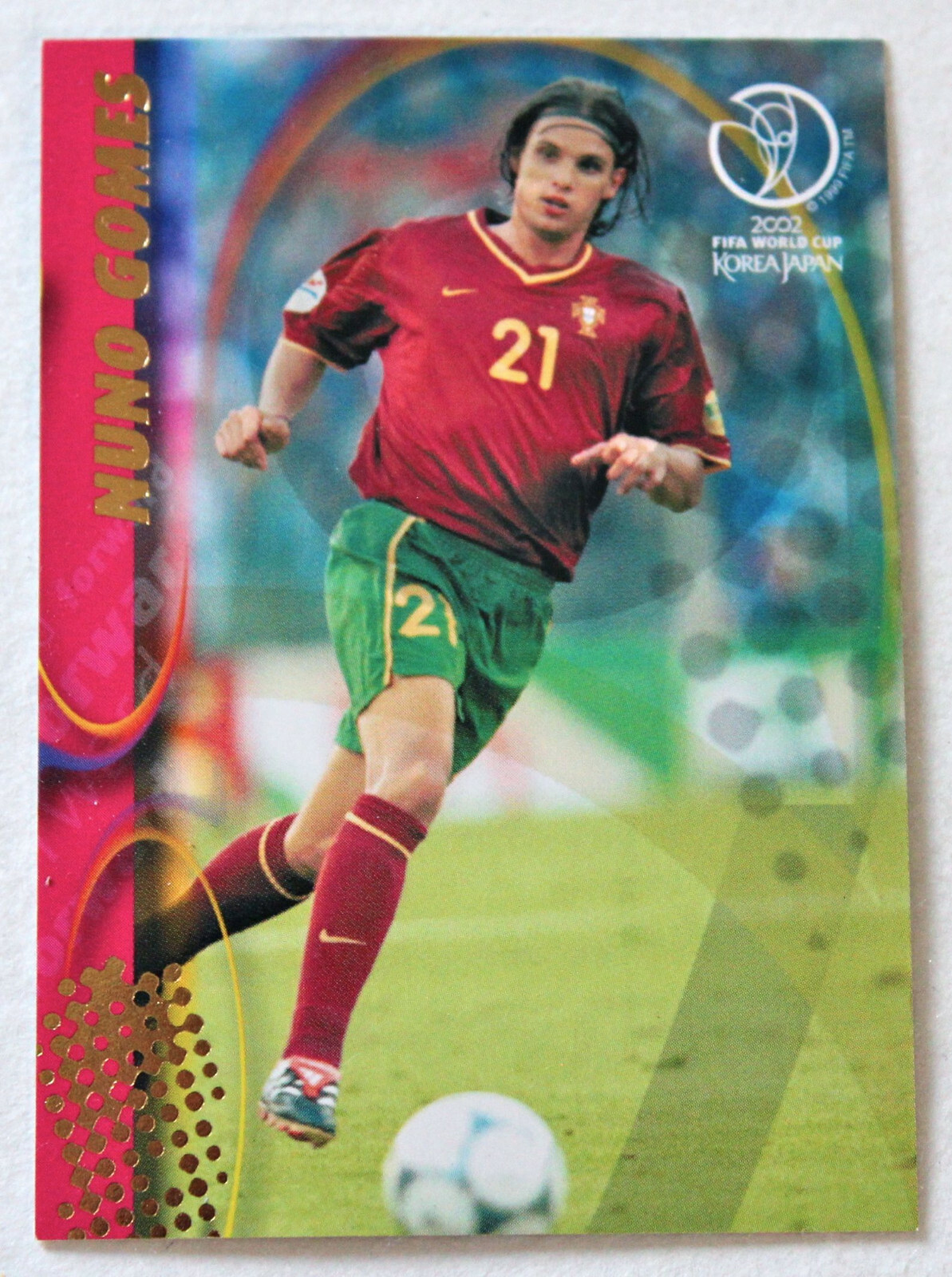 Panini Soccer Trading Card Nuno Gomes Portugal No. 94 World Cup 2002 Rare