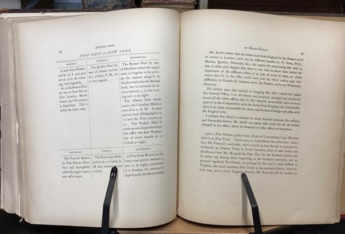 1867 Hugh Finlay's Journal Kept During a Survey of Post Roads in North America - Picture 14 of 18