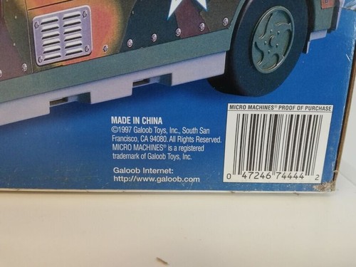 Micro Machines Military Battle Zones Combat Carrier Camo Van, Rare Galoob 1997 - Picture 6 of 6