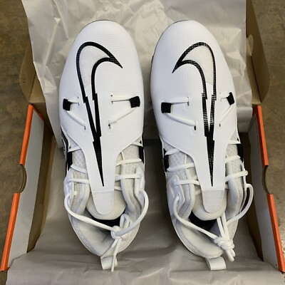 Nike Alpha Menace Pro 3 Low -WIDE- Cleats White/Black FJ6843  display picture 2
