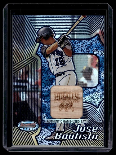Jose Bautista 2002 Bowman's Best Relic Blue Card #129