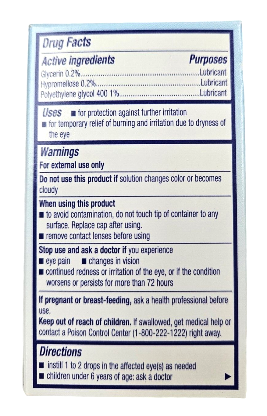 Gericare Artificial Tears Lubricant Eye Drops 15ml ^ eBay