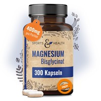 Magnesium Bisglycinat Kapseln - 300 Magnesium Glycinat Hochdosiert - Vegan