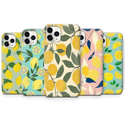 Lemons Phone Case Citrus Cover for all iPhone models 15 Pro 14 13 12 11 XS X M33